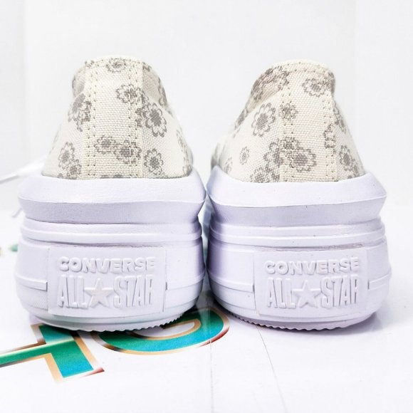 Converse Women Chuck Taylor All Star Move OX Platform Tonal Floral A00841C - Picture 6 of 7